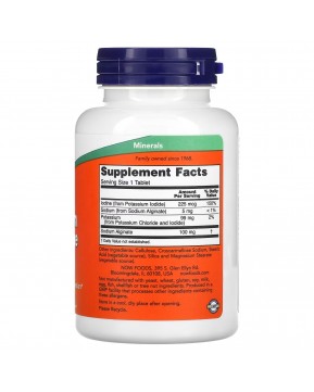 NOW Foods, Калий плюс йод, 180 таблеток